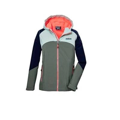 Abbildung von killtec Mädchen Funktionsjacke ist wasserdicht/Regenjacke mit Kapuze KOS 150 GRLS JCKT, oliv, 176, 43019 000