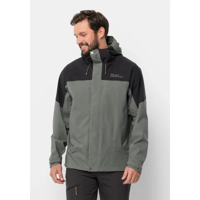 Abbildung von Jack Wolfskin Kammweg 2L Hardshelljacke, Herren, Größe: XL, Grey