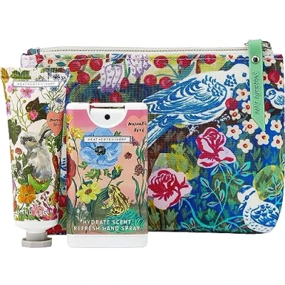 Abbildung von Vintage &amp; Co Beauty x Nathalie Lete Myrtle Woods Kosmetikbeutel Set, 30 ml Handcreme und 15 Handspray, tierversuchsfrei vegan, reisefreundliche Größen, 3