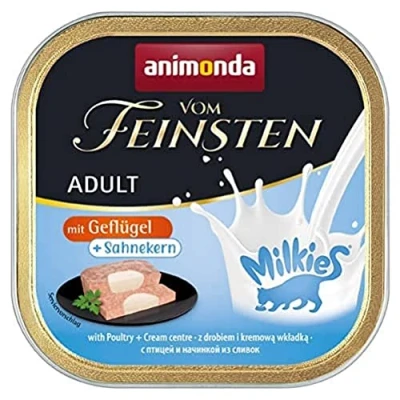 Abbildung von Animonda Vom Feinsten adult + Milchkern Katzenfutter, Nassfutter für ausgewachsene Katzen, 32er Pack (32 x 100 kg)
