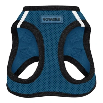 Abbildung von Best Pet Supplies Voyager Step In Air Hundegeschirr Allwetter Mesh Geschirr für kleine und mittelgroße Hunde Blaue Basis, XS