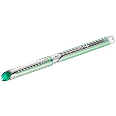 Abbildung von Pilot V5 Grip Tintenroller mit flüssiger Tinte, 0,5 mm, Grün, 12 Stück