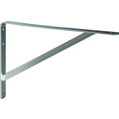 Abbildung von ib style Regalträger 7 Abmessungen verzinkt und Weiß 250 x 400 mm Schwerlastträger Regalwinkel Regalhalter Regal Winkel Bodenträger hohe Tragkraft