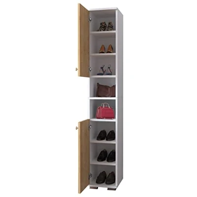 Abbildung von Schuhschrank &quot;Gados M&quot; Weiß / Sonoma Eiche