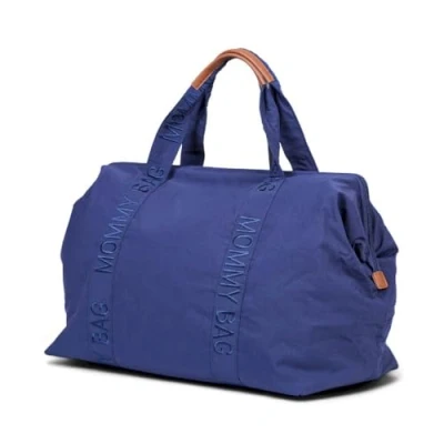 Abbildung von CHILDHOME, Mommy Bag, Wickeltasche, Mutterschaft,Reisetasche, Großes Fassungsvermögen Wickelunterlage, Verstellbarer Schultergurt, Unterteilung, Isoliertasche, Kofferdurchführung, Urban Navy
