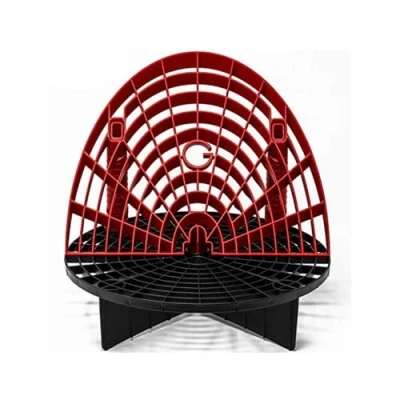 Abbildung von detailmate Wascheimer Zubehör Set GritGuard Eimereinsatz 12&quot; schwarz, Waschboard Bucket Insert rot für z.B. passend Chemical Guys 3.5 Gallonen Eimer, Meguiar&#039;s Putzeimer aschwarz/rot
