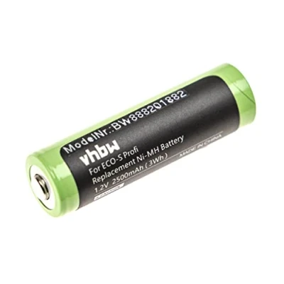 Abbildung von vhbw Akku kompatibel mit Tondeo ECO S Rasierer Haarschneider (2500mAh, 1,2V, NiMH)