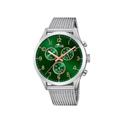 Abbildung von Lotus Herren Chronograph Quarz Uhr mit Edelstahl Armband 18637/2