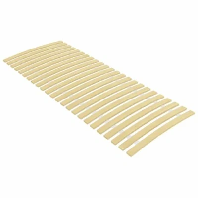 Abbildung von vidaXL Pappelholz Massivholz Lattenrost mit 24 Latten Zusammenklappbar Rolllattenrost Rollrost Bettrost Holzlatten Rost 80x200cm