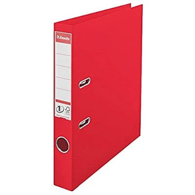 Abbildung von Esselte DIN A4 Ordner, Rot, 52 mm Rückenbreite, Kunststoff, Vivida Serie, 1er Pack, 624072