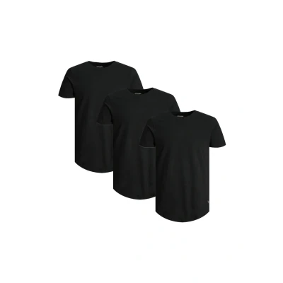Abbildung von Jack &amp; Jones 3 PACK Tshirt basic, Herren, Größe: Medium, Schwarz