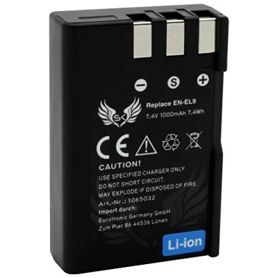 Abbildung von SK Akku Nikon EN EL9 1000mAh für DSLR D40 D40A D40C D40X D60 / D3000 D5000 /// EL9a EL9e