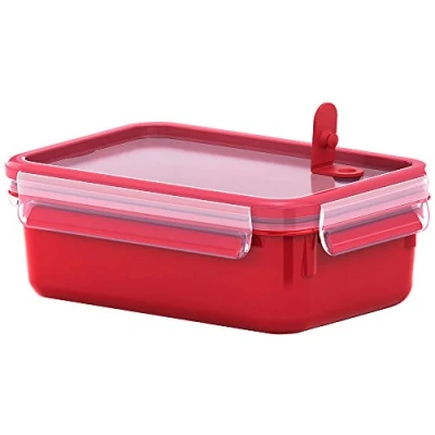 Abbildung von Emsa Mikrowellenbehälter Clip &amp; Micro 1 L Rot, Kunststoff, (1 tlg)