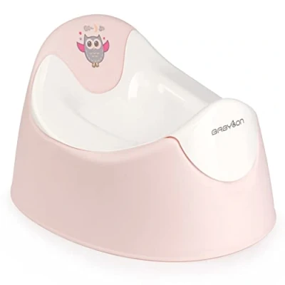 Abbildung von BABYLON Kinder Töpfchen Trio, Toiletten mit Herausnehmbarer Schüssel, Klo, Nachttopf für Kinder/WC Sitz Topf, Jungen/Mädchen Kindertöpfchen ab 1 Jahr, Baby Zubehör Rosa