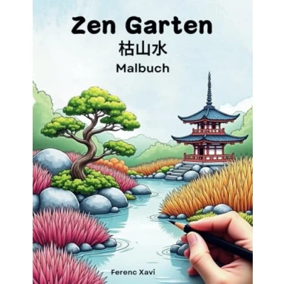 Abbildung von Zen Garten Malbuch: den Alltag hinter sich lassen und inneren Frieden finden mit Ausmal Motiven japanischen Weisheiten