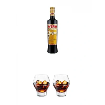 Abbildung von Averna Amaro Siciliano Halbbitter aus Italien 0,7 Liter + Glas ohne Eichstrich