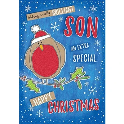 Abbildung von Traditionelle Weihnachtskarte für den Sohn, 22,9 x 15,2 cm, Piccadilly Greetings