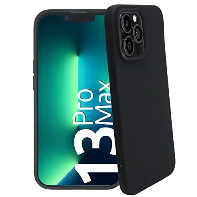 Abbildung von smart engineered se® SOFTCASE Schutz Hülle für iPhone 13 Pro schwarz matt Flexible Schutzhülle Passgenau Kratzfest Stoßfest Handyhülle case