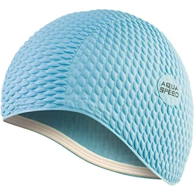 Abbildung von Aqua Speed Badekappe Bombasic / Bombastic TIC TAC (Schwimmkappe für Fitness), Elastische Fitness Schwimmhaube
