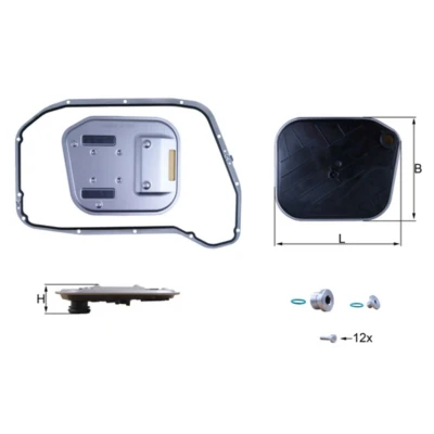 Abbildung von MAHLE ORIGINAL HX 189KIT Getriebeölfilter mit Dichtung AUDI: A8 D4, A6 C7 Avant, A4 B8 Avant