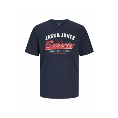 Abbildung von Jack &amp; Jones Tshirt print, Herren, Größe: Small, Sky captain