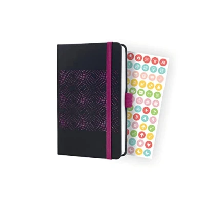 Abbildung von SIGEL J4212 Wochenkalender Jolie 2024, ca. A6, schwarz, pink, Hardcover, Gummiband, Stiftschlaufe, Einstecktasche, 174 S., aus nachhaltigem Papier, Terminplaner