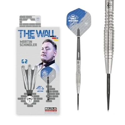 Abbildung von BULL&#039;S Unisex Erwachsene Martin Schindler Dart, Silber, 23g