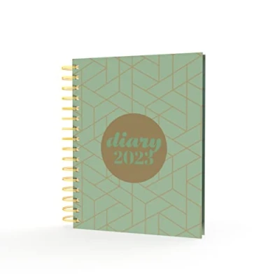 Abbildung von Collins Scandi Diary A5 Tag pro Seite, grüne Jade, PW51 2023