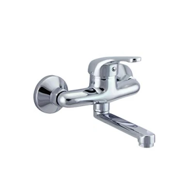Abbildung von Waschtischarmatur Joker Wandarmatur kurzer Auslauf, Wasserhahn, Badarmatur, Einhandmischer, Chrom B292