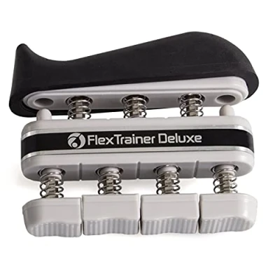 Abbildung von AFH Webshop Flex Trainer Deluxe Handtrainer Fingertrainer Handtrainingsgerät Fingertrainingsgerät Widerstand: sehr leicht hell grau