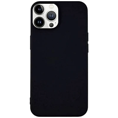 Abbildung von JT Berlin BackCase Pankow Soft Silikon Hülle kompatibel mit Apple iPhone 14 Pro Max [Flexibles TPU Cover, Wireless Charging kompatible Schutzhülle, Verstärkte Ecken] schwarz