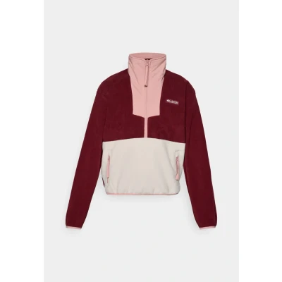 Abbildung von Columbia Sequoia GROVE 1/2 ZIP Fleecepullover, Damen, Größe: XS, Rich wine/dark stone/eraser pink