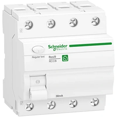Abbildung von Schneider Electric Fehlerstromschutzschalter RESI9 4P 40A 30MA TYP A, R9R22440