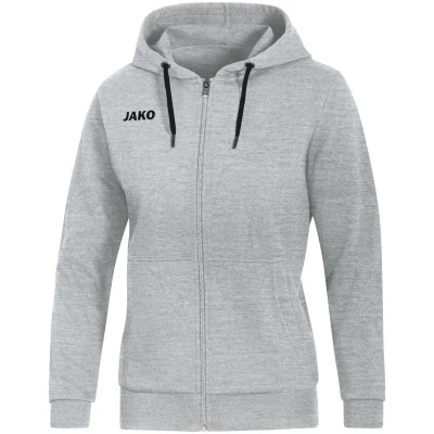 Abbildung von Jako Damen Kapuzenjacke Base, hellgrau meliert, 40, 6865