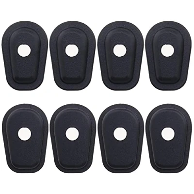 Abbildung von eMagTech 8 Stück Motorrad Blinker Adapter Vorne Hinten Schwarz Kompatibel mit Kawasaki ZX6R ZX7R ZX9R ZX12R
