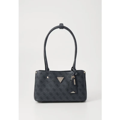 Abbildung von Guess Meridian Shoulder Satchel Handtasche, Damen, Größe: One Size, Dark grey