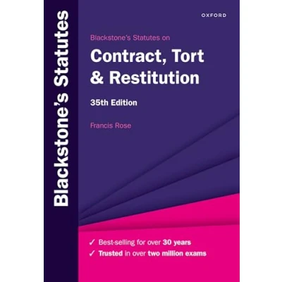 Abbildung von Blackstone&#039;s Statutes on Contract, Tort &amp; Restitution (Blackstone&#039;s Statute Series)