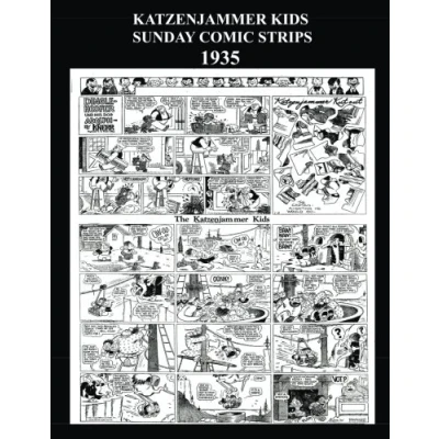 Abbildung von Katzenjammer Kids Sunday Comic Strips 1935 (B&amp;W): Golden Age Cartoon