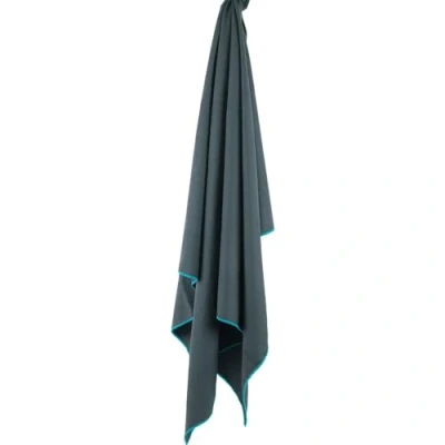 Abbildung von Lifeventure Recycelte Weichfaser Reisehandtuch Kompaktes, leichtes, schnelltrocknendes Sport und Strandhandtuch, sandfreies Design, Grau