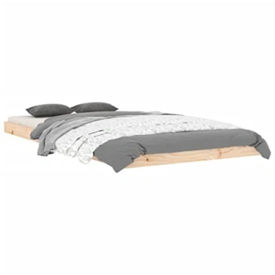 Abbildung von vidaXL Massivholzbett Einzelbett Bettgestell Bett Holzbett Bettrahmen Lattenrost Schlafzimmerbett Schlafzimmermöbel 100x200cm Kiefer