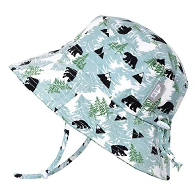 Abbildung von Jan &amp; Jul Faltbarer Baby Jungen Fischerhut mit UV Schutz (S: 0 6 Monate, Bär)
