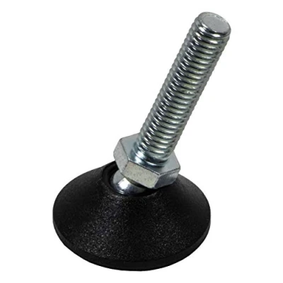 Abbildung von Gedotec Regulierschraube M8 x 33 mm 1 Stück Verstellschraube Schwerlast Stellschrauben für Tischbeine &amp; Möbelfüße Metall verzinkt Möbel Stellfüße Made IN Germany Verstellfüße mit Kugelgelenk