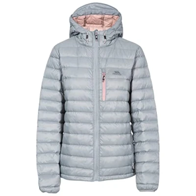 Abbildung von Trespass Arabel, Potent Purple, L, Ultraleichte Warme Kompakt Zusammenfaltbare Daunenjacke 80% Daunen für Damen, Lila / Violett, Large