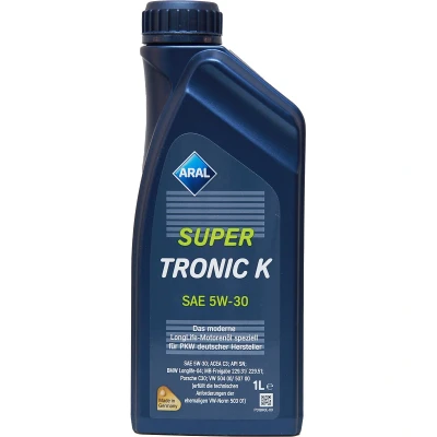 Abbildung von Aral Supertronic K 5W 30 5l Motoröl 15CBE6 VOLKSWAGEN: Golf Plus / Crossgolf, Passat B8 Variant, 7 Schrägheck, MERCEDES BENZ: E Klasse Limousine