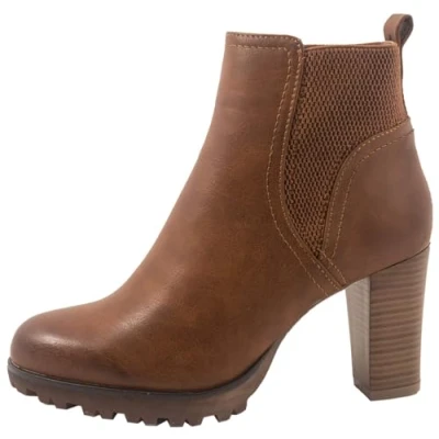 Abbildung von Elara Plateaustiefelette, Damen, Größe: 39, Braun Schuhe