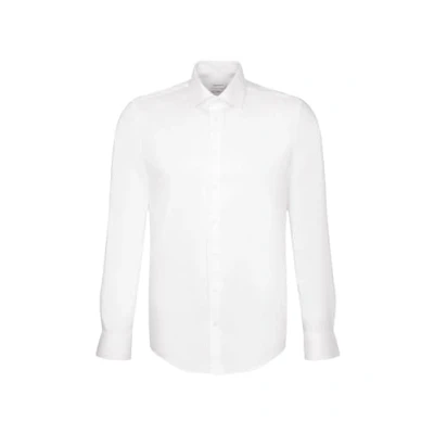 Abbildung von Seidensticker Herren Business Hemd Slim Fit Bügelfrei Kent Kragen Langarm 100% Baumwolle