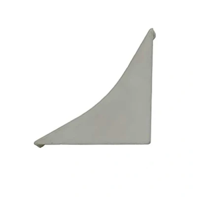 Abbildung von DQ PP WINKELLEISTE ENDSTÜCK Aluminium matt 23 x 23mm PVC Küchenleiste Arbeitsplatte Abschlussleiste Leiste Küche Küchenabschlussleiste Wandabschlussleiste Tischplattenleisten