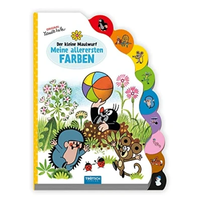 Abbildung von Trötsch Der kleine Maulwurf Pappenbuch mit Register Meine allerersten Farben: Entdeckerbuch Beschäftigungsbuch Spielbuch Bilderbuch