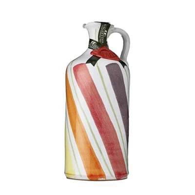 Abbildung von Puglia Handgemachter Keramiktopf mit nativem Olivenöl 500ml (Arco)