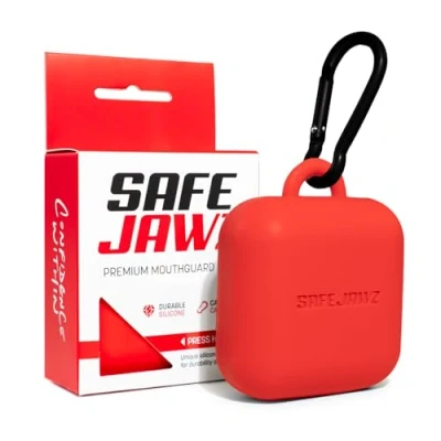 Abbildung von SAFEJAWZ Premium Zahnschutzetui mit Karabinerhaken